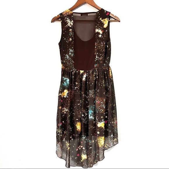 Shine U. S. A Women’s Galaxy Print Asymmetrical Dress Size S - Picture 3 of 9